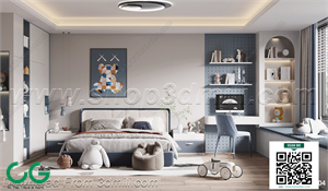 Modern boy room kid room children room 09 3d model