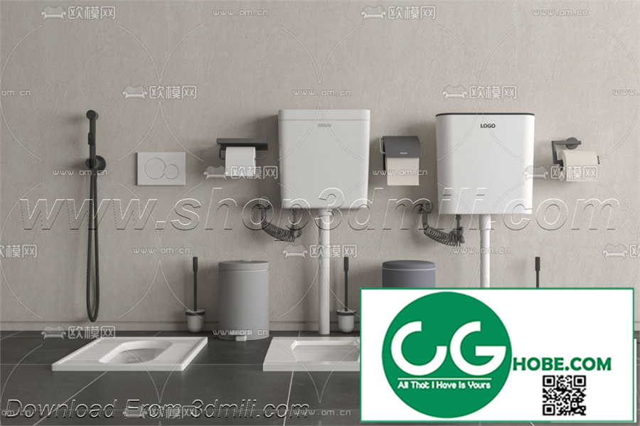 Bathroom Equipment 3dsmax File 38