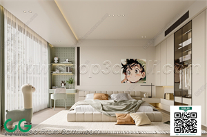 Modern boy room kid room children room 25 3d model