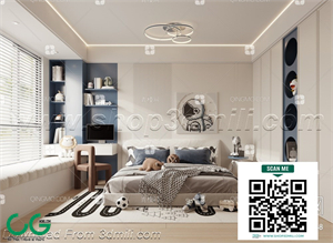 Modern boy room kid room children room 26 3d model