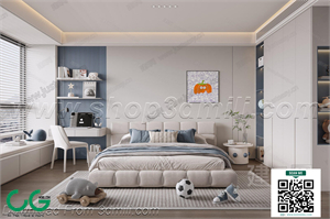 Modern boy room kid room children room 29 3d model