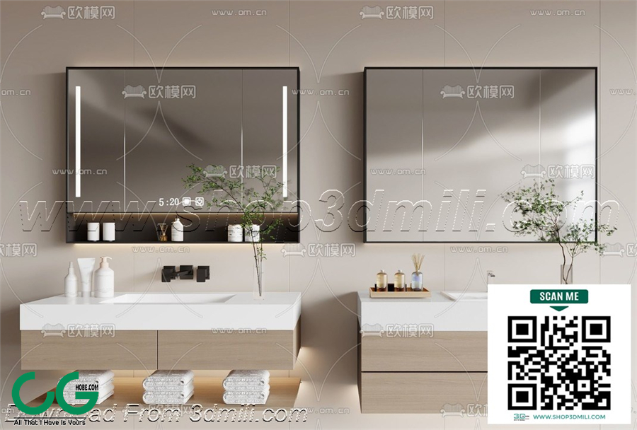 Bathroom Equipment 3dsmax File 08