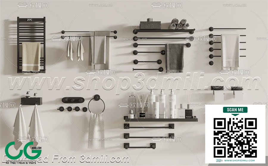 Bathroom Equipment 3dsmax File 12