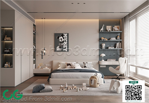 Modern boy room kid room children room 33 3d model