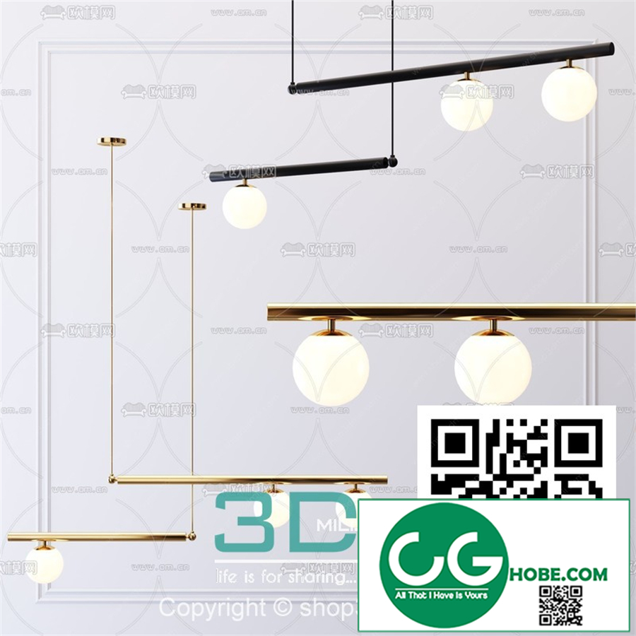 Ceiling light 04 3D Model
