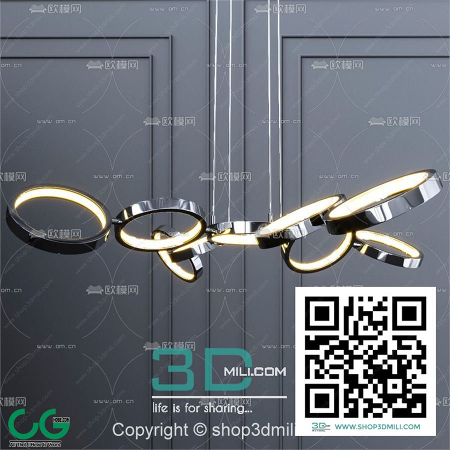 Ceiling light 07 3D Model