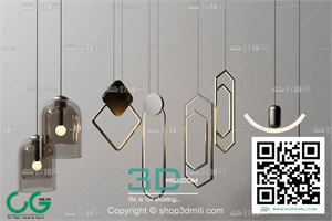 Ceiling light 08 3D Model