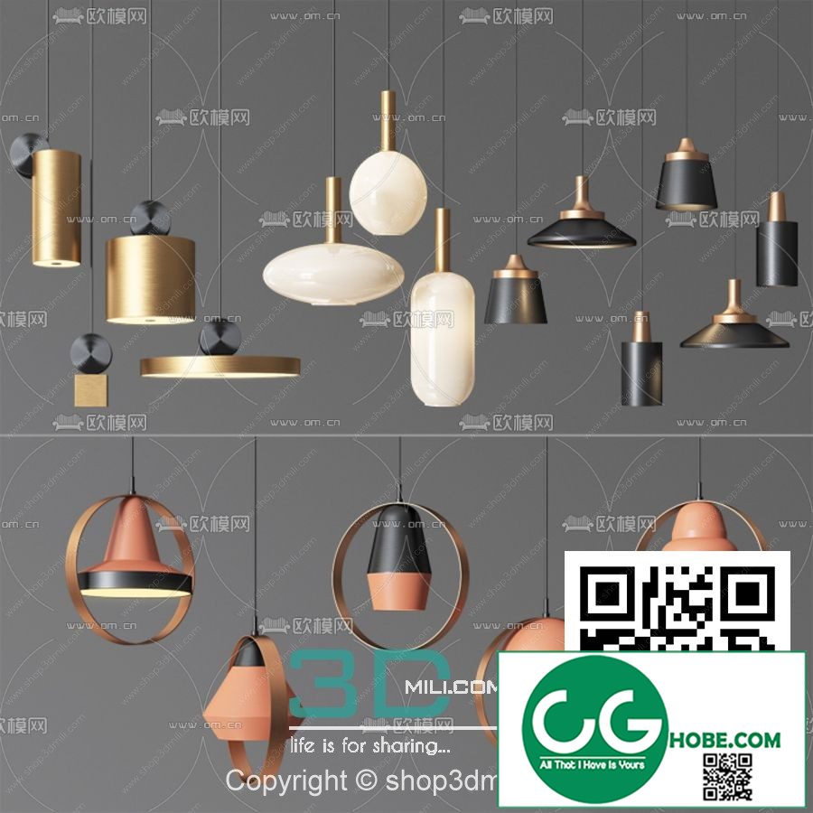 Ceiling light 17 3D Model