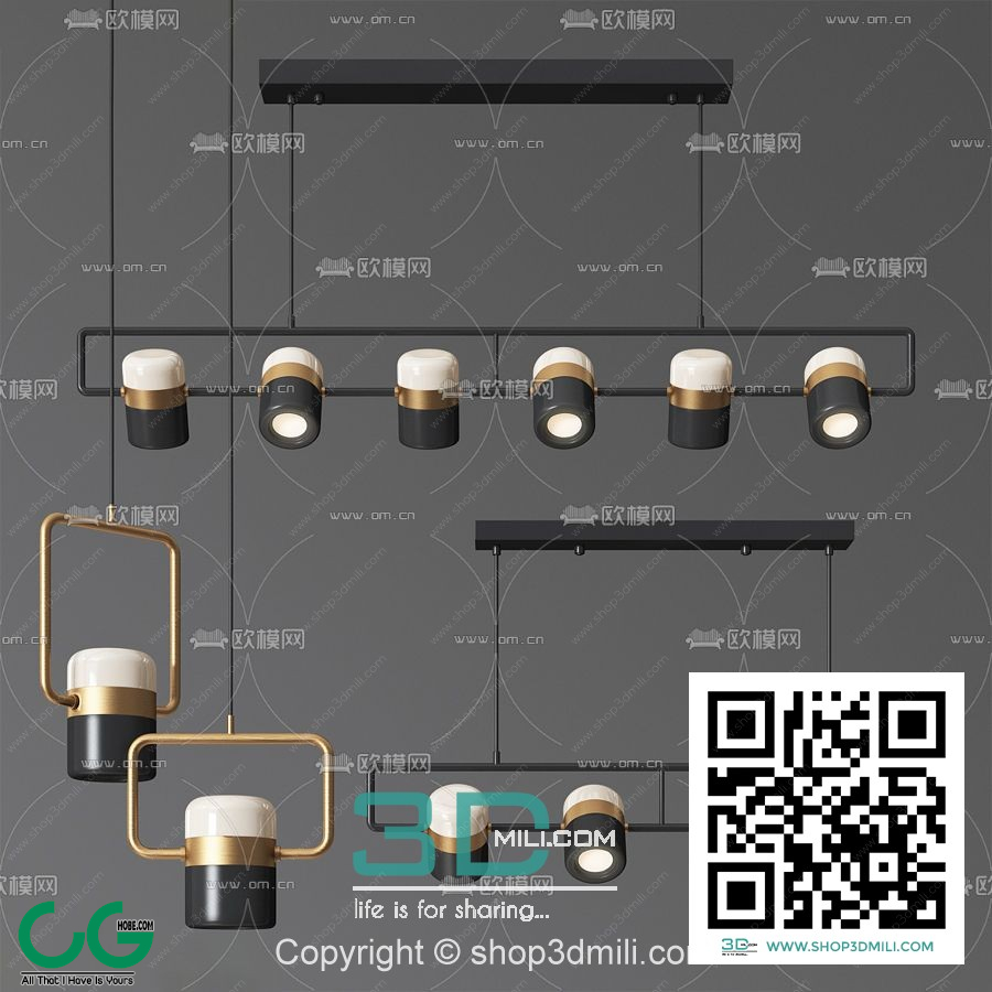 Ceiling light 19 3D Model