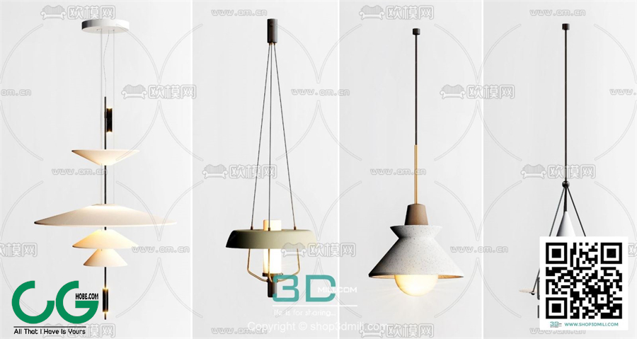 Ceiling light 23 3D Model