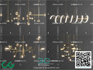 Ceiling light 24 3D Model