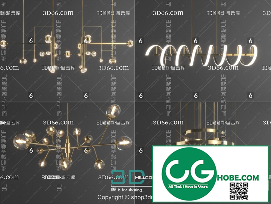 Ceiling light 24 3D Model