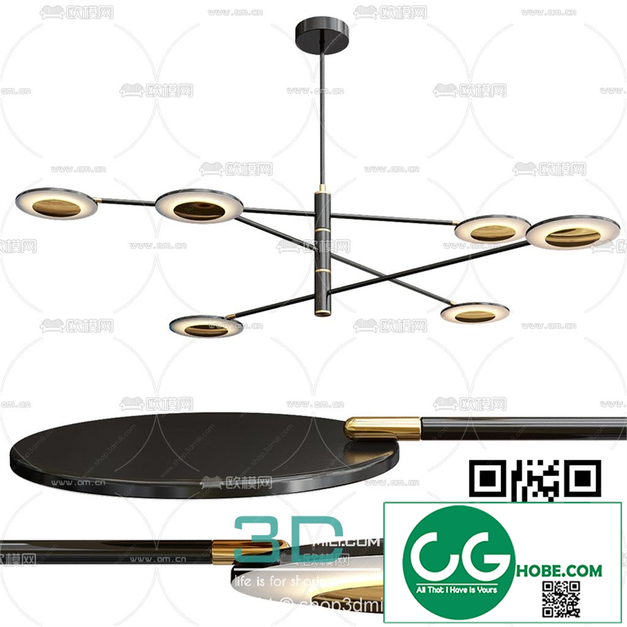 Ceiling light 38 3D Model