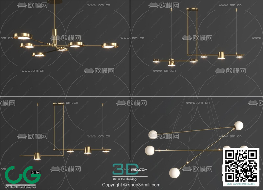 Ceiling light 39 3D Model