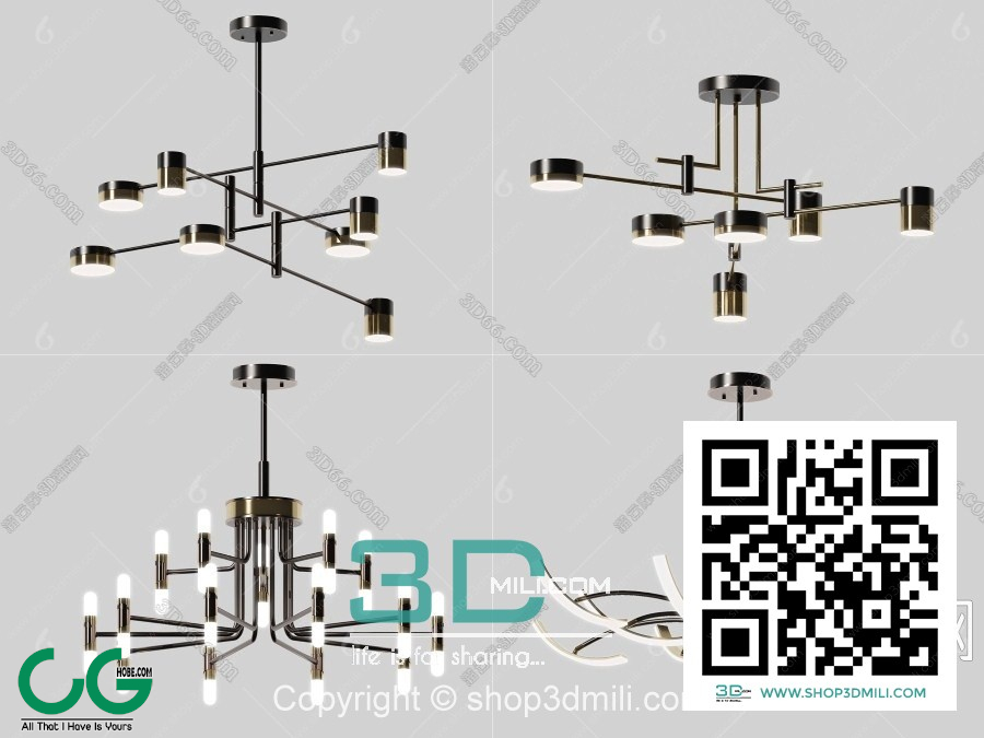 Ceiling light 44 3D Model