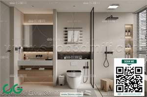 Modern bathroom 04 3d model
