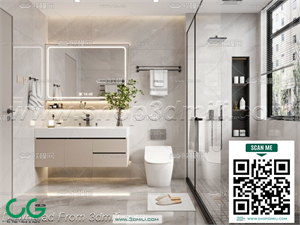 Modern bathroom 06 3d model