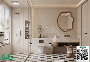 Modern bathroom 17 3d model