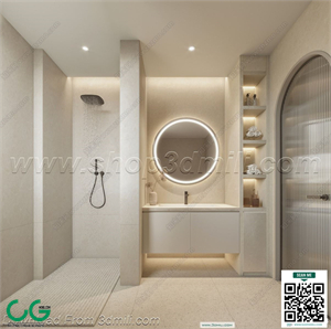 Modern bathroom 20 3d model