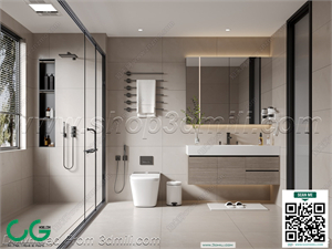 Modern bathroom 22 3d model
