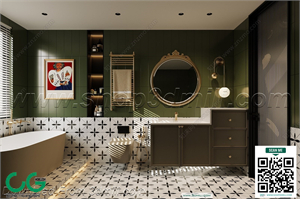 Modern bathroom 23 3d model 