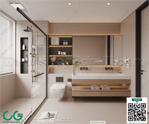 Modern bathroom 25 3d model