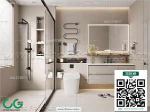 Modern bathroom 28 3d model