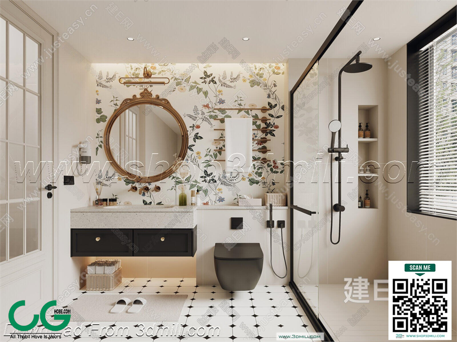 Modern bathroom 32 3d model