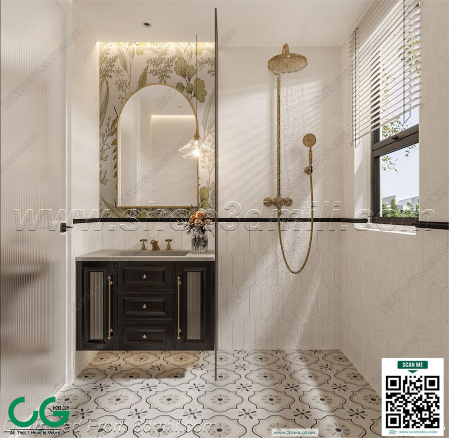 Modern bathroom 33 3d model