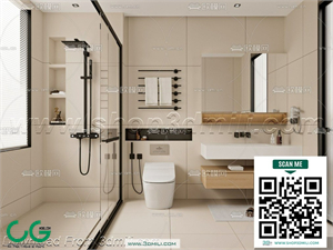 Modern bathroom 36 3d model