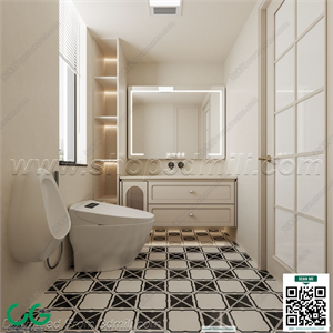 Modern bathroom 41 3d model