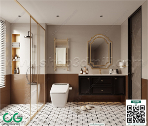Modern bathroom 43 3d model