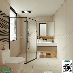 Modern bathroom 45 3d model
