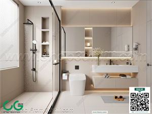 Modern bathroom 47 3d model