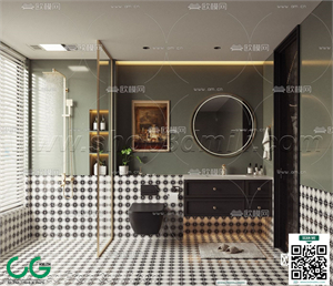 Modern bathroom 48 3d model