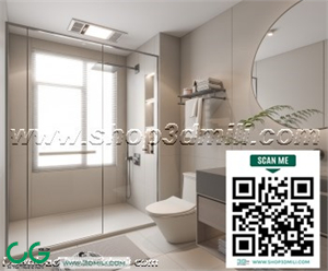 Modern bathroom 50 3d model