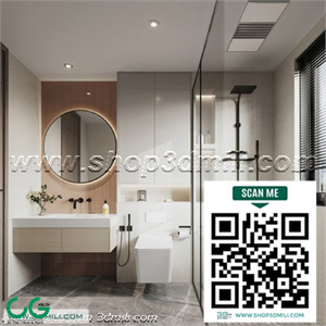 Modern bathroom 52 3d model