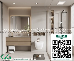 Modern bathroom 57 3d model