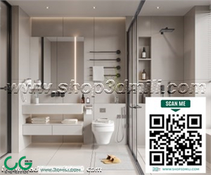 Modern bathroom 61 3d model