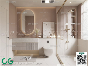 Modern bathroom 63 3d model