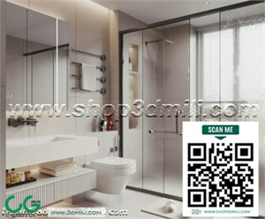 Modern bathroom 64 3d model