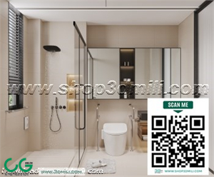Modern bathroom 68 3d model