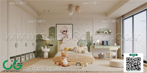Modern boy room kid room children room 35 3d model