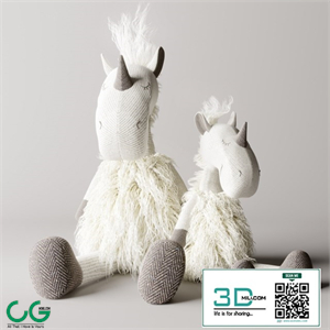 WOOLY plush unicorn