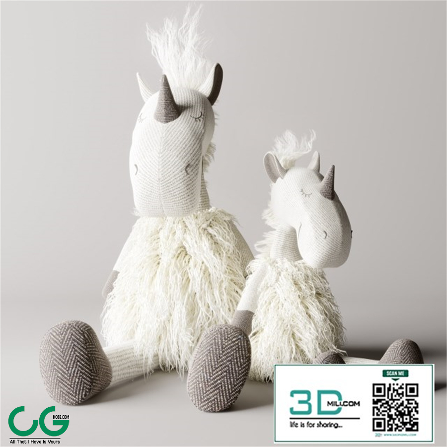WOOLY plush unicorn