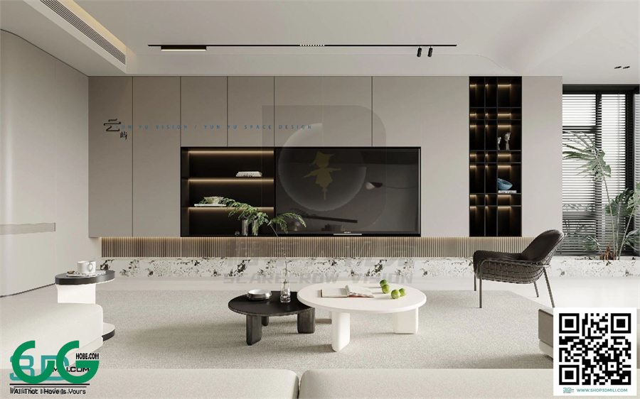 Living room Modern style 3dsmax File 54