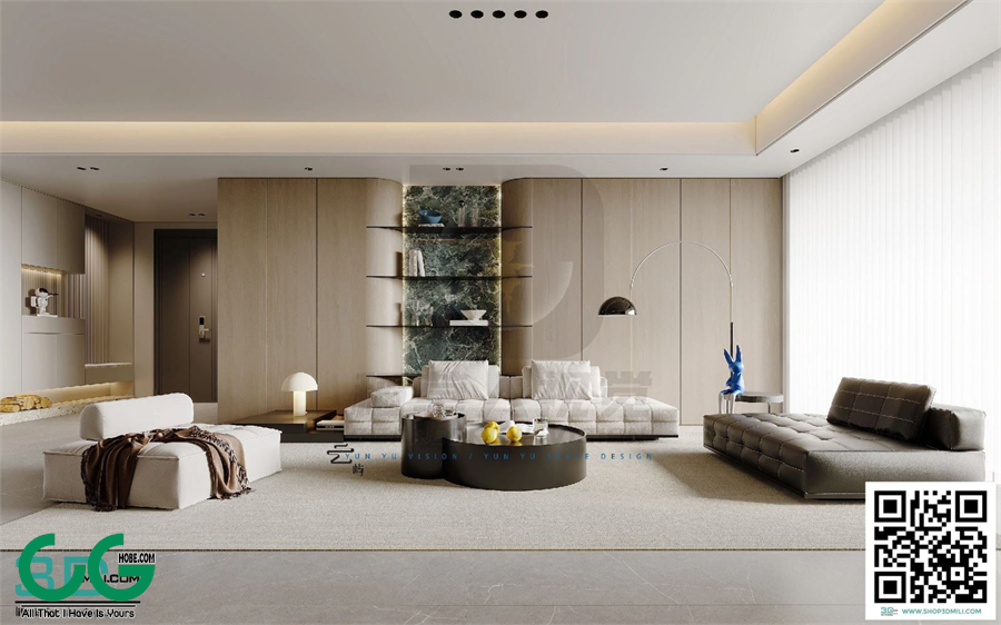 Living room Modern style 3dsmax File 53