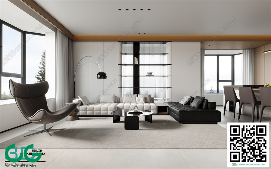 Living room Modern style 3dsmax File 82