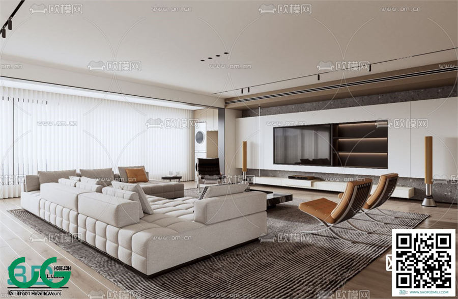 Living room Modern style 3dsmax File 79