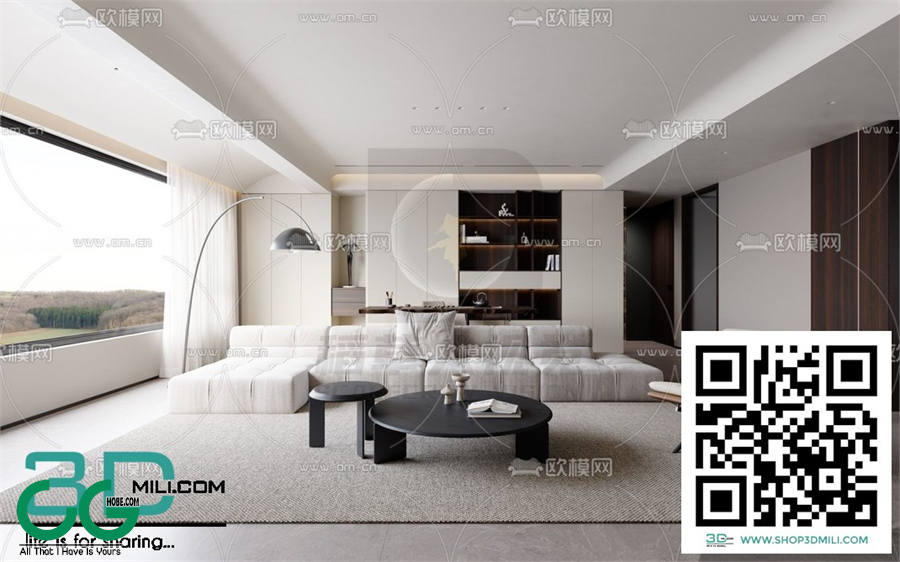 Living room Modern style 3dsmax File 72